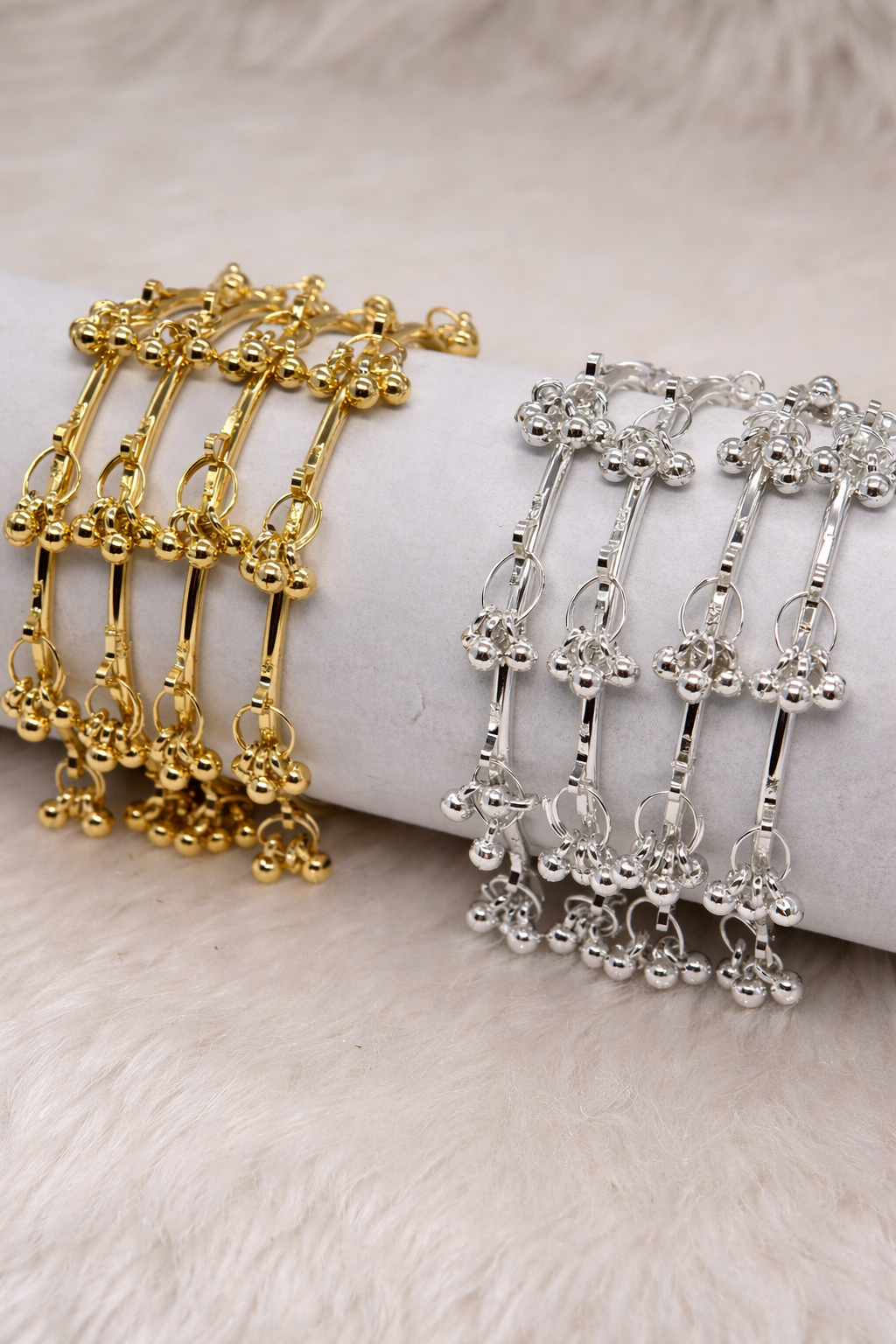 Kashmiri Bangles 4 piece set  Size 2.6