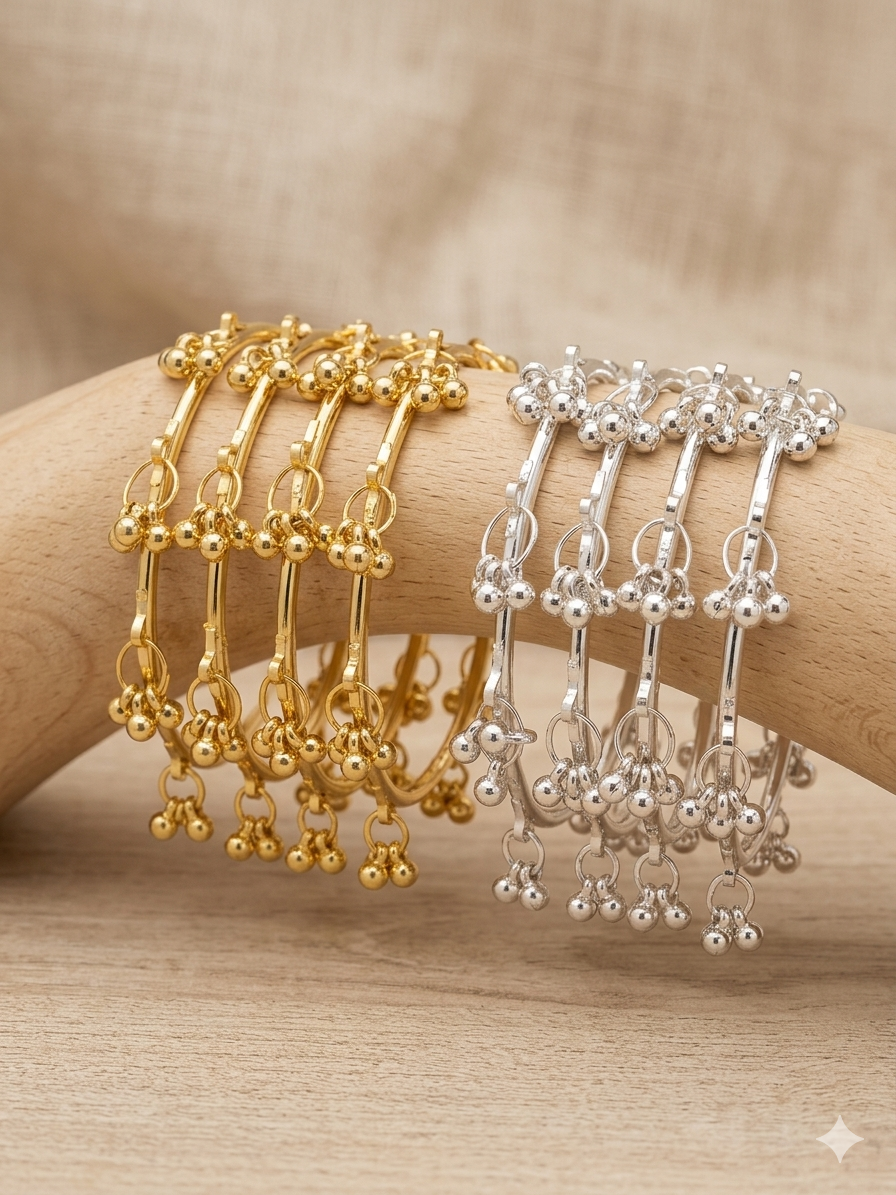Kashmiri Bangles 4 piece set  Size 2.6