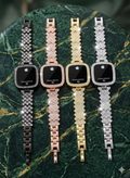 Luxury Iced-Out Diamond Touch Screen Watch - Crystal Studded Digital Timepiece