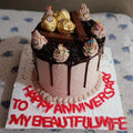 Chocolate Ferrero Rocher Drip Cake – Luxury Anniversary Special