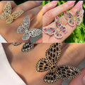 Exquisite Crystal Butterfly Statement Rings - Sparkle Collection