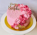 Pink Rose Birthday Cake – Elegant Floral Celebration Design 🌸