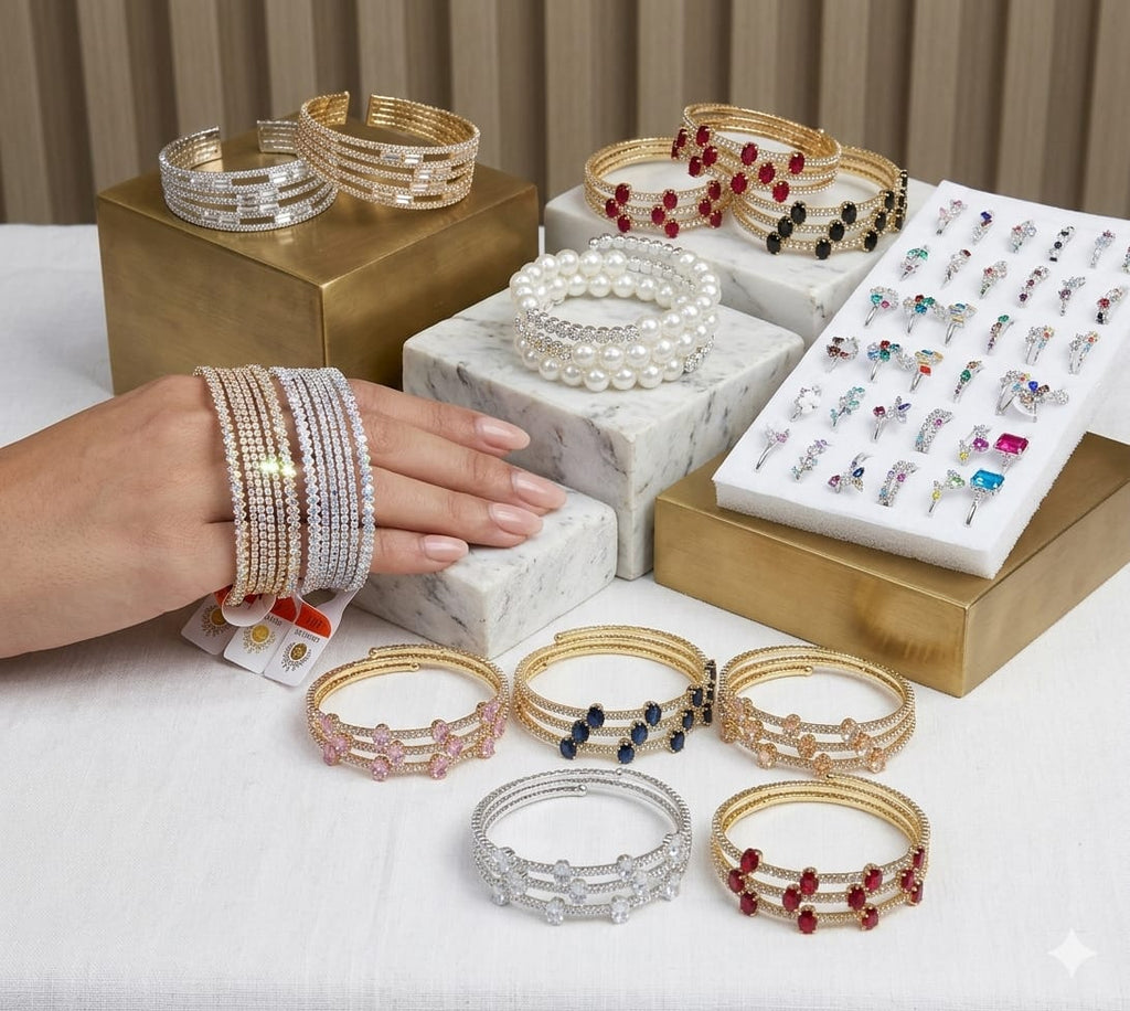 China zircon bangles regular ladies size