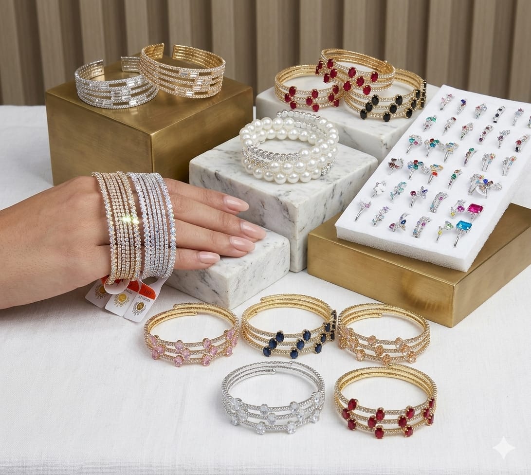 China zircon bangles ladies regular size