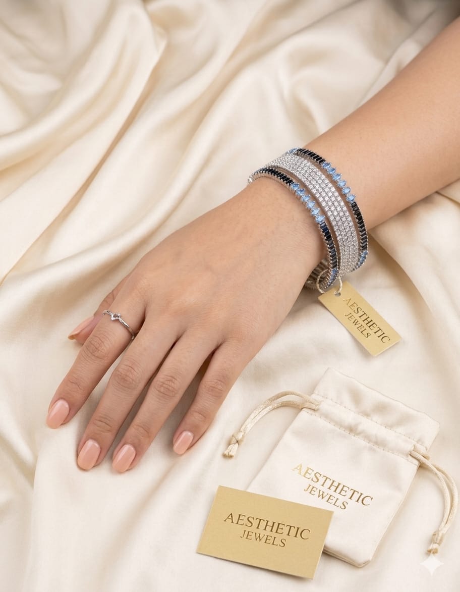 China zircon bangles ladies regular size